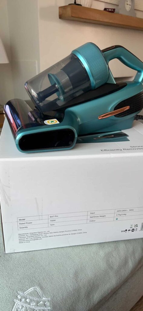 view of our own purchase testing jimmy bx7 pro mattress vacuum cleaner uk our unboxing package arrival several weeks to month