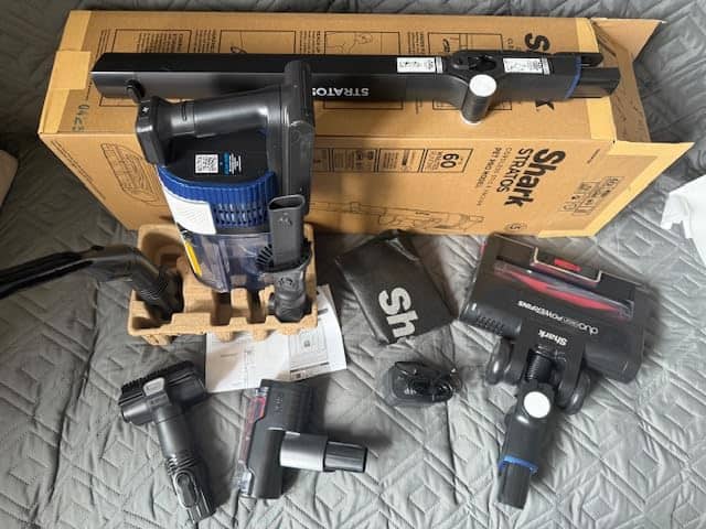 view of our own purchase testing shark stratos vacuum cleaner for pet hair uk our unboxing package arrival several weeks to month 