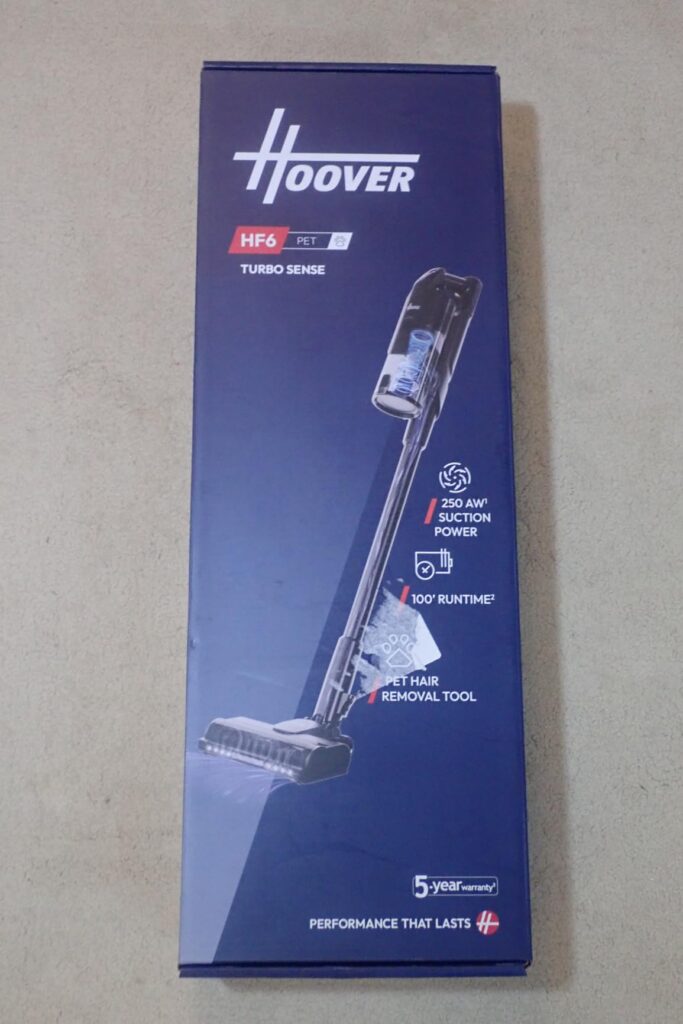 view of our own purchase testing hoover hf610p for pet hair and hardwood floors and carpet our unboxing package arrival several weeks to month